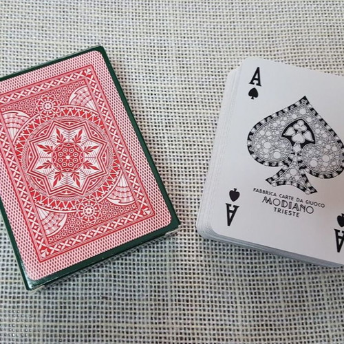 Modiano 52 Playing Cards used, plastic without Joker