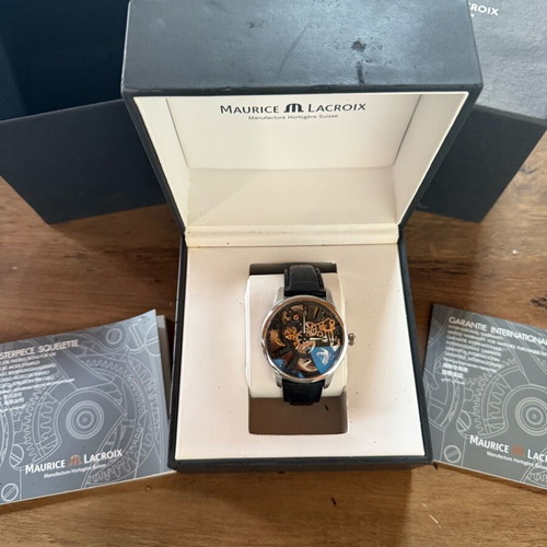 Maurice Lacroix Squelette Masterpiece MP7228 wristwatch like new