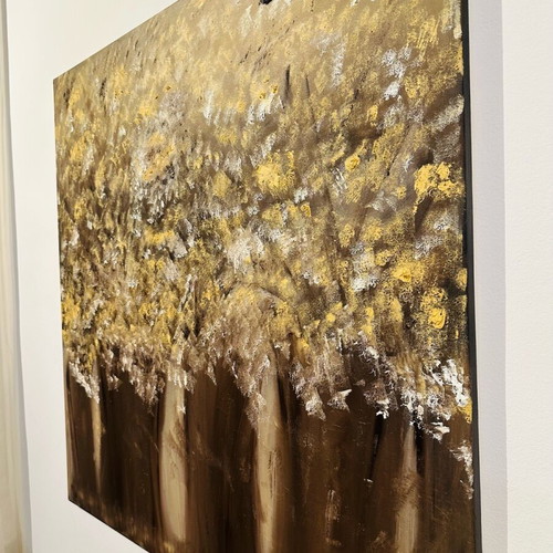 Painting oil on canvas, authentic, handmade, 80x80 cm like new