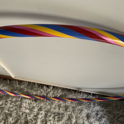 Hula Hoop Toy Multicolored Striped like new