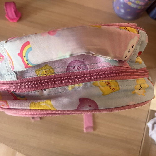 Must Team Preschool Backpack used, colorful with bottle holder