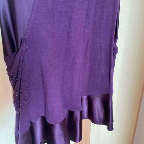 Next dress like new, purple with satin details