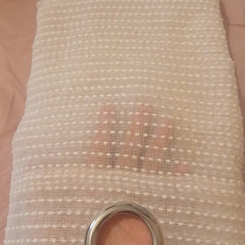 Curtain with Metal Rings 140×260 cm, beige