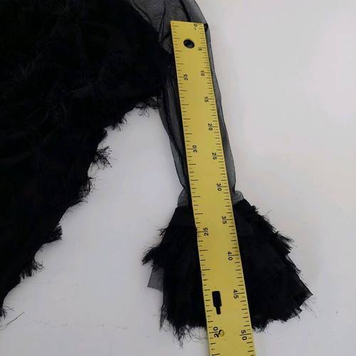 Timiami black cocktail evening dress with tulle transparencies small like new