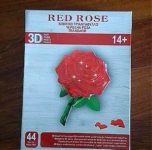 3D puzzle κόκκινο τριαντάφυλλο