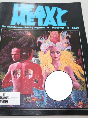 Heavy Metal Magazine март 1981 употребяван, научна фантастика комикси