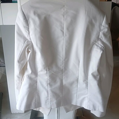 Grama white jacket used with gold buttons short