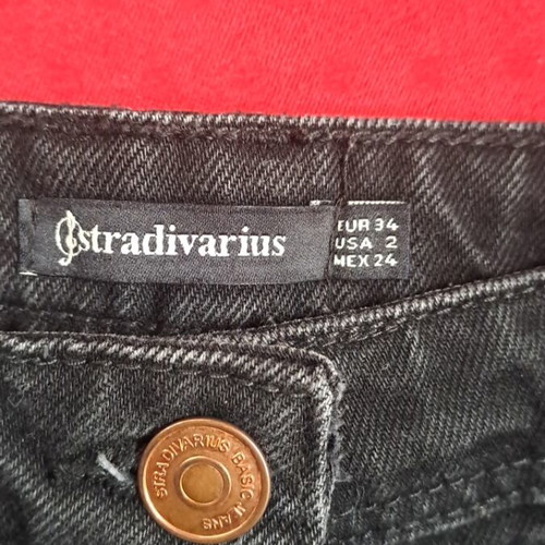 Stradivarius black denim skirt like new, size XS