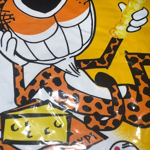 Cheetos Chester Tasty Pacotinia vintage packaging 1997