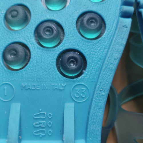 Silicone sandals size 33 like new, blue