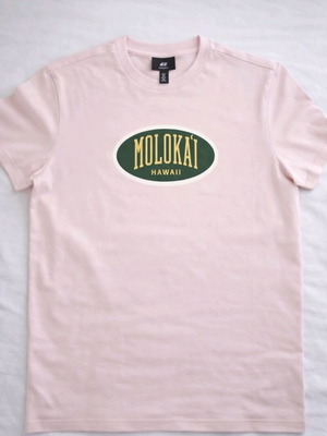H&M T-shirt Moloka’i Hawaii ροζ μέγεθος S σαν καινούργιο
