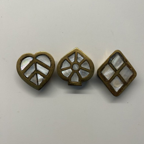 Small brass boxes set of 3 like new