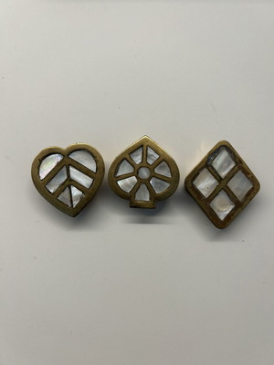 Small brass boxes set of 3 like new