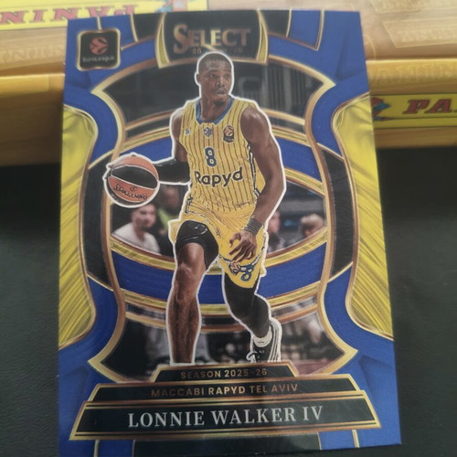 Lonnie Walker IV Maccabi Concourse 2025-26 Panini Select Euroleague Base