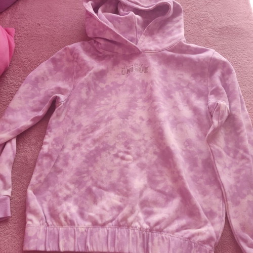 Purple hoodie for girl like new H&M 122-128 cm