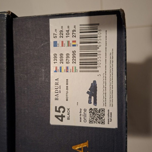 Badura black men's sandals size 45 new