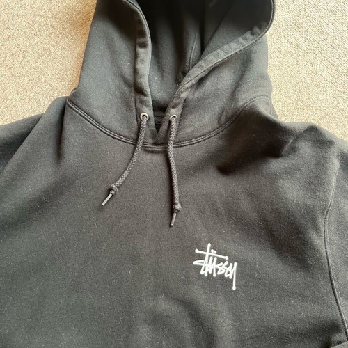 Stussy black hoodie like new, size XL