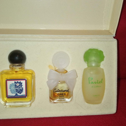 Parfums Grès Paris vintage complete set of 5 miniatures used