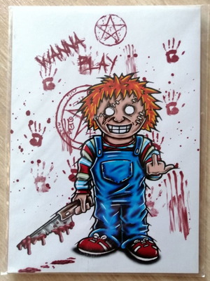Chucky decorative card like new from London
