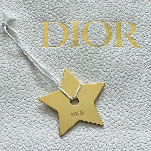 Dior paper bag with gold charm