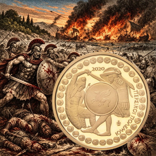 Greece 2020 Gold 200 Euro Coin Persian Wars Proof