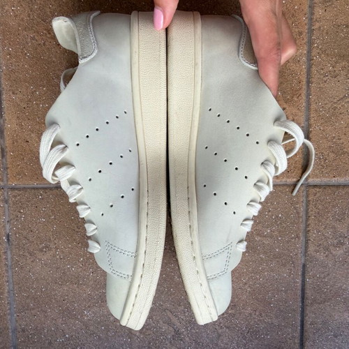 Adidas Stan Smith Decon sneakers, laser cut, unlined, size 38, grey and white