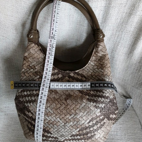 Handbag used beige and brown