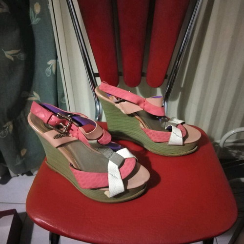 Axel women's platform shoes used, size 38, multicolor