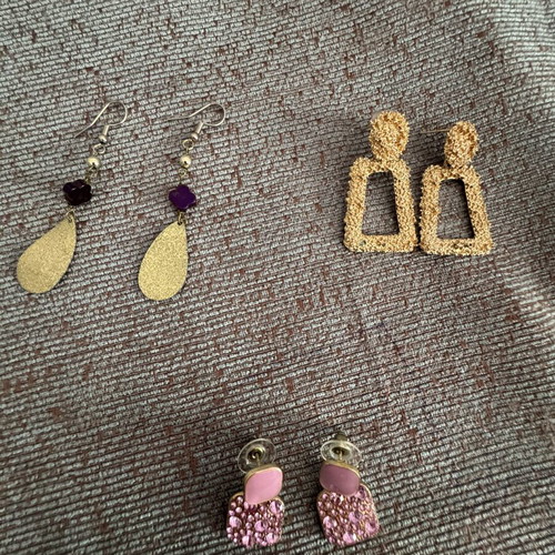 Earrings set of 3 new, perfect for daily and evening wear