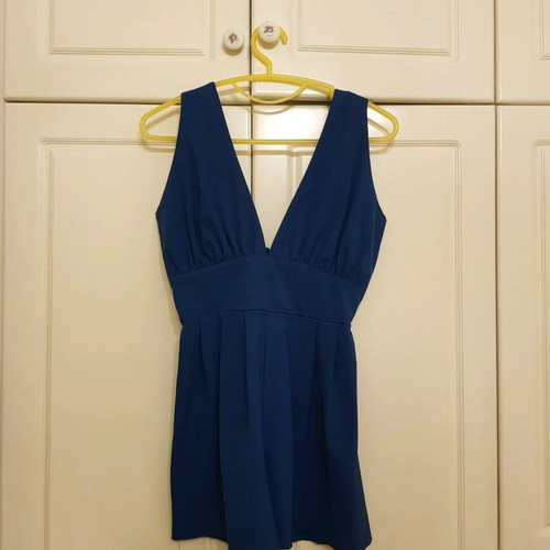 One-piece summer jumpsuit used, blue small