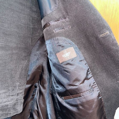 Men's corduroy suit like new, winter brown
