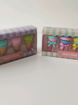 Sweet Home eraser set new, 8 pieces