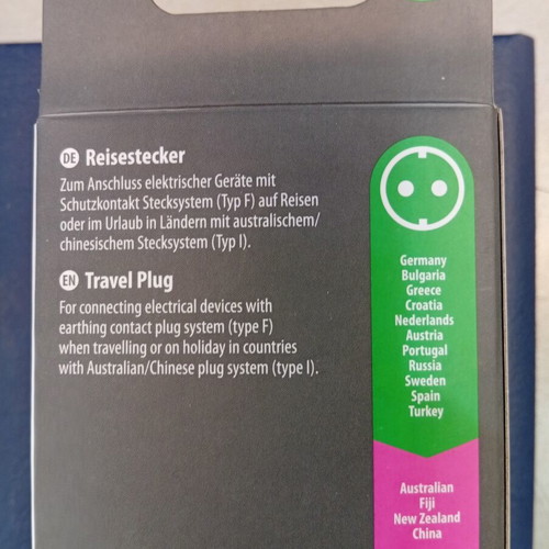 Travel plug adapter Greece to Australia/China