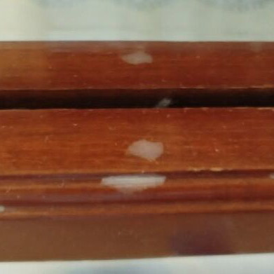 Vintage entry table, mirror and coat rack used, dark brown wood