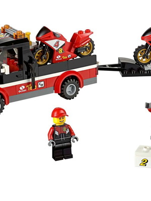 Lego City 60084 Racing Bike Transporter used set