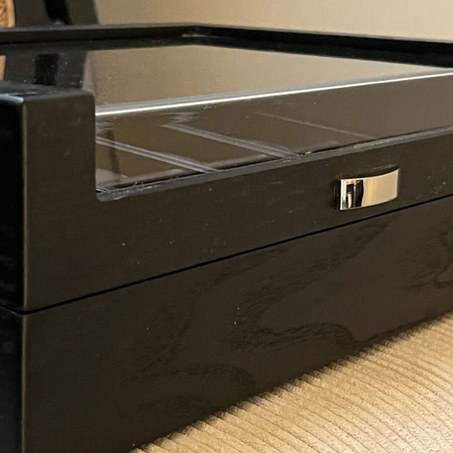 Watch box display Trendhim like new, black wood veneer for 10 watches