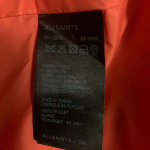 AllSaints Camo Vest men’s, like new, size XL