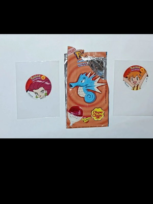 Αυτοκόλλητα και συσκευασία Pokémon chupa chups μεταχειρισμένα