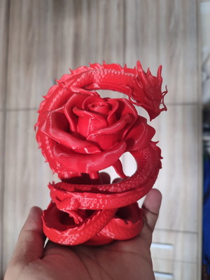 Red Rose Dragon διακοσμητικός πλαστικό σαν καινούργιο