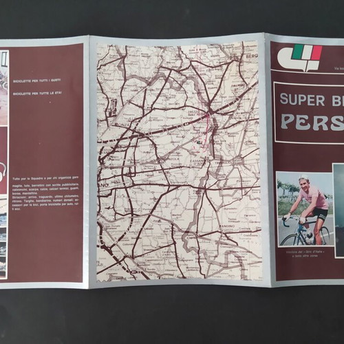 Gianni Motta Bicycle Brochure used, 1970s poster