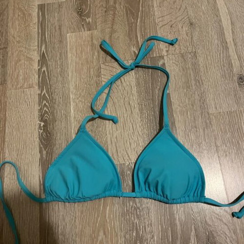 H&M bikini top, turquoise, size S