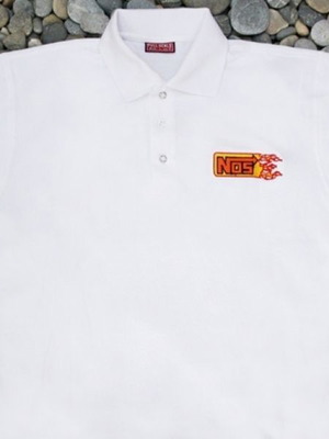 Nitro Polo T-Shirt men's short sleeve white NOS embroidered logos sizes M, XL