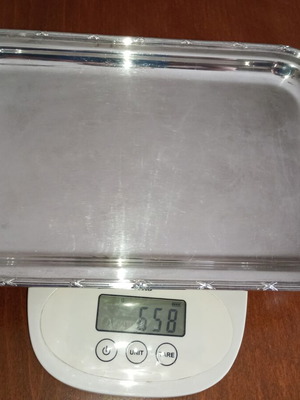 Silver tray vintage, used, 658 grams, Lamdr idis original silver