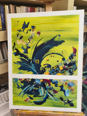 Large abstract painting 80x60 new