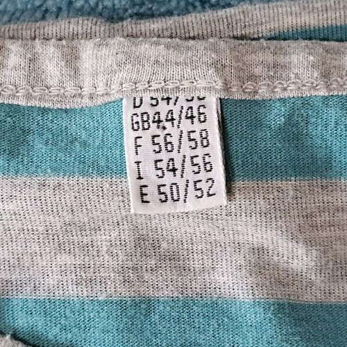 Striped women's blouse like new, petrol-gray, size 5XL