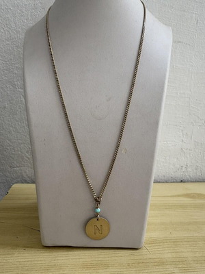 Silver 925 necklace with initial N like new