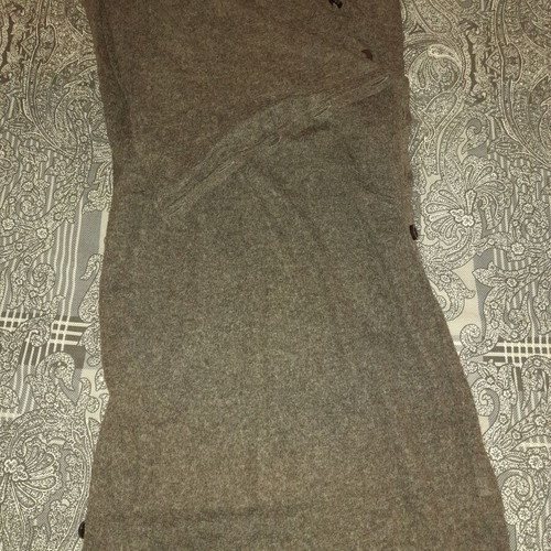 Alexander McQueen dress used, sleeveless knitted shirt dress gray