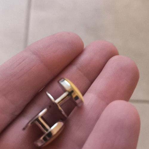 Hugo Boss cufflinks yellow like new