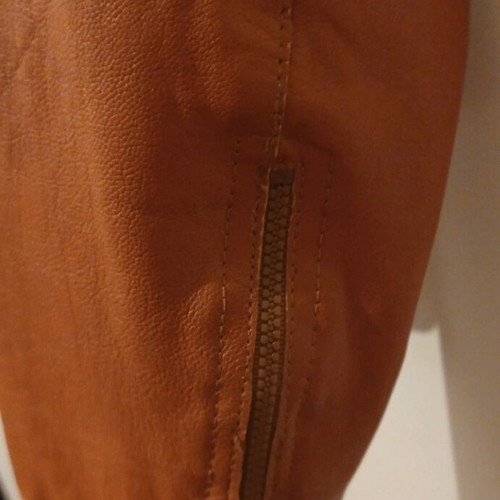 Leather jacket women like new, tan, size 38 (S/M)