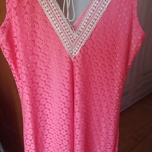 Gianni Rodini No4 abiye dress new, coral lace with slit